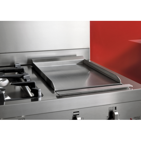 BERTAZZONI PRO12 6G 2E RO T Ηλεκτρική Κουζίνα με Εστίες Αερίου & grill Teppanyaki 120cm Κόκκινο